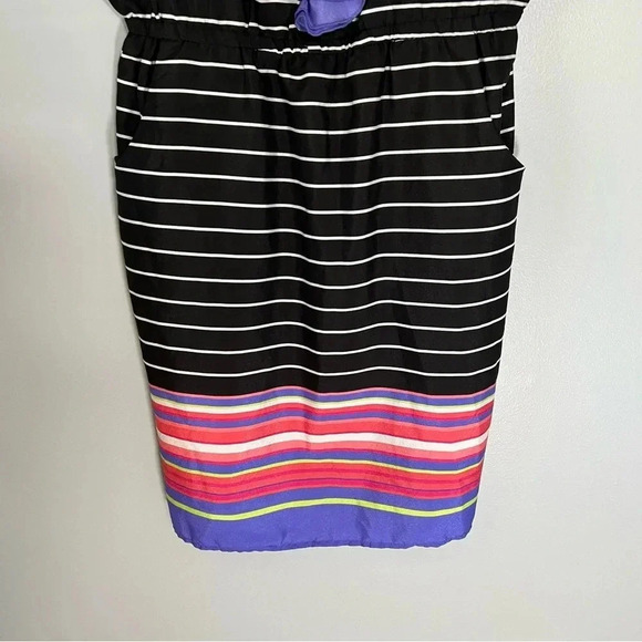 Vanity Sundress XL Striped Elastic Waist Ruffle Accent Vintage Y2K Whimsy Twee - Picture 8 of 8